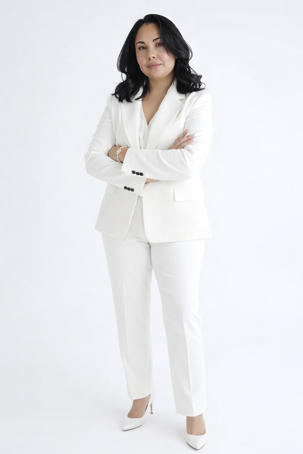 Lindisay Martins em retrato profissional de corpo inteiro